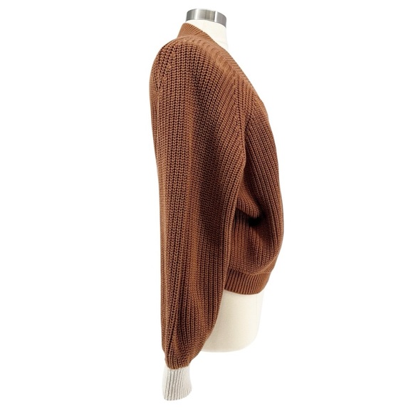 UPWEST Colorblock Wrap Sweater L - Picture 4 of 6